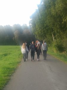 Morgendlicher Spaziergang zur Anlage