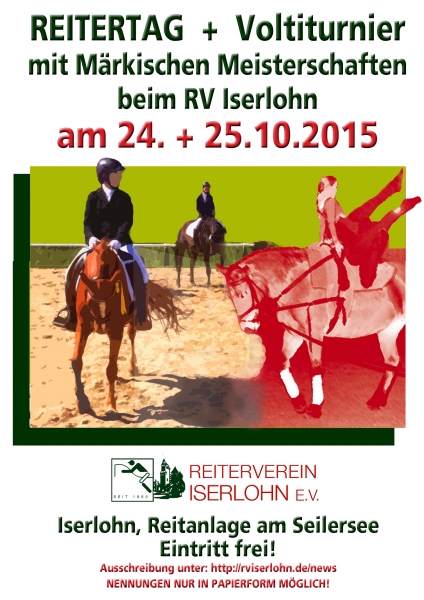 Plakat Reiter- und Voltitag