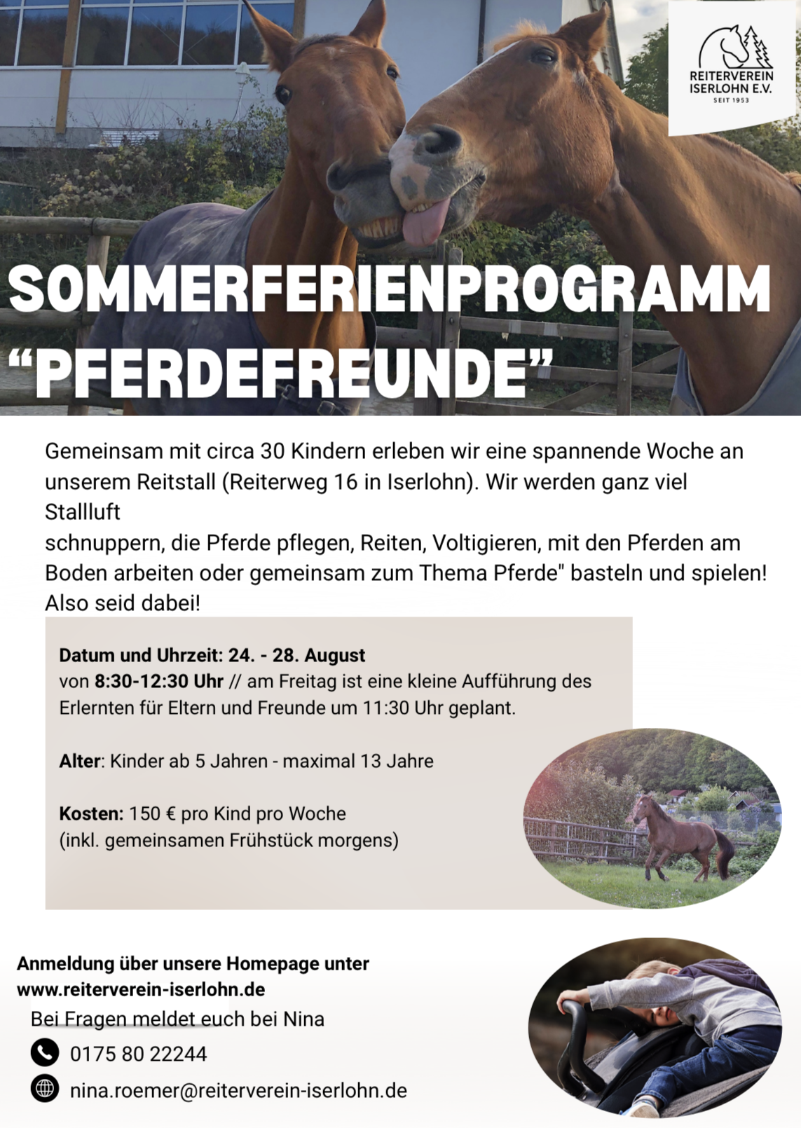 Sommerferienprogramm "Pferdefreunde"